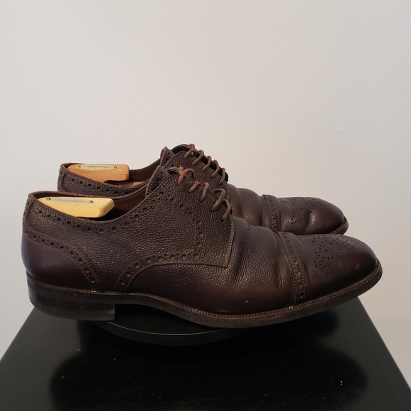 Tom Ford Oxford Shoes Leather Brown Men's Size 10.5T US 11.5 - Picture 2 of 9